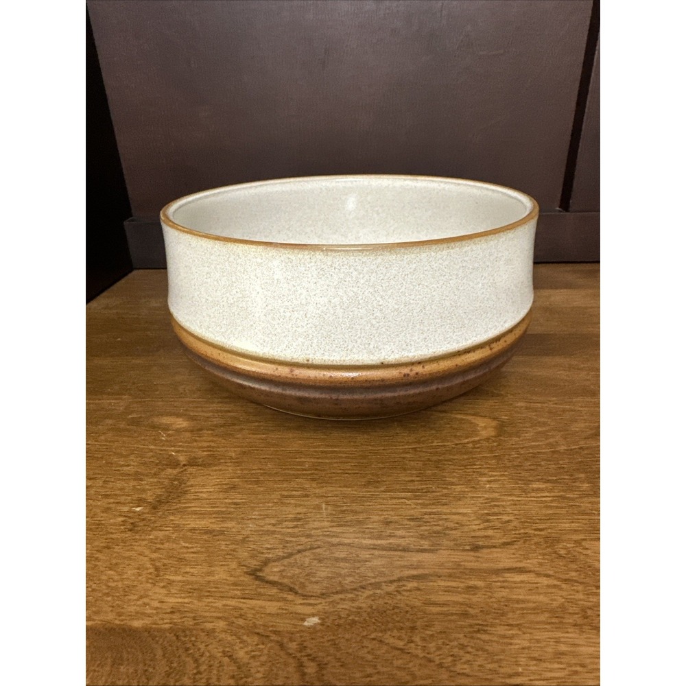 Denby Langley Vegetable Serving Bowl Potter's Wheel Rust 7.25"